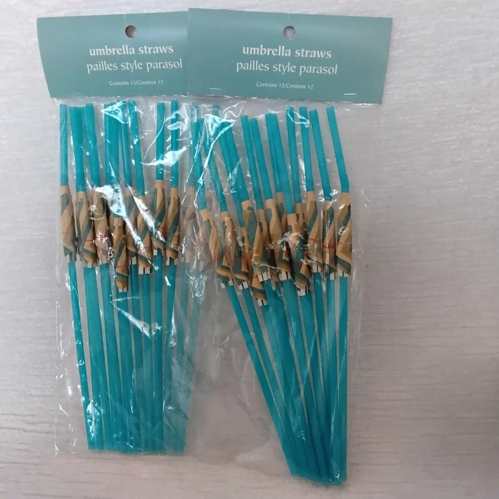 Umbrella Straws - Blue From Pier 1 Store